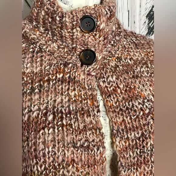 Anthropologie Elsamanda Wool Blend Oversized Sweater Poncho OS - Picture 5 of 7